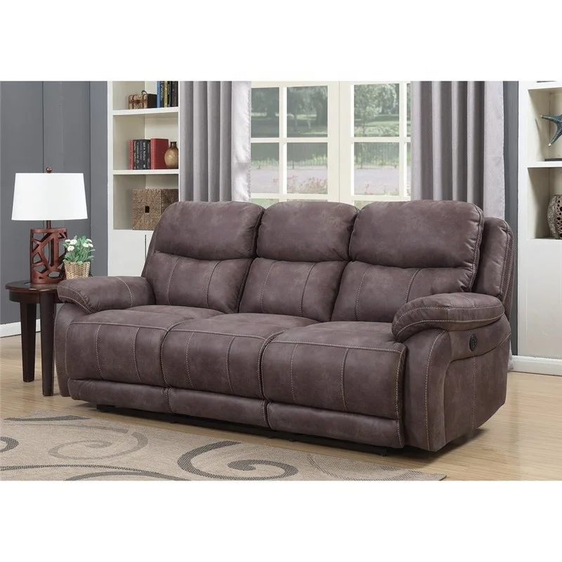 Американский дизайн удобный тканевый ленивый мальчик Электрический откидной диван с консолью и регулируемым подголовником