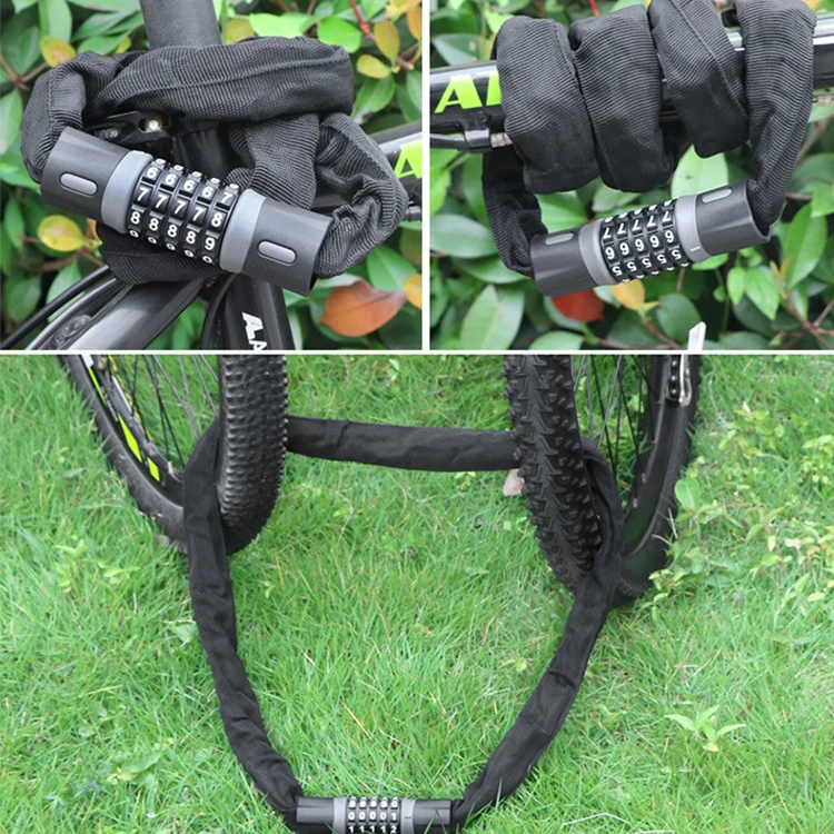 Anti Theft Combination Bicycle Chain Lock Ebike Motorcycle Chain lock 900mm
