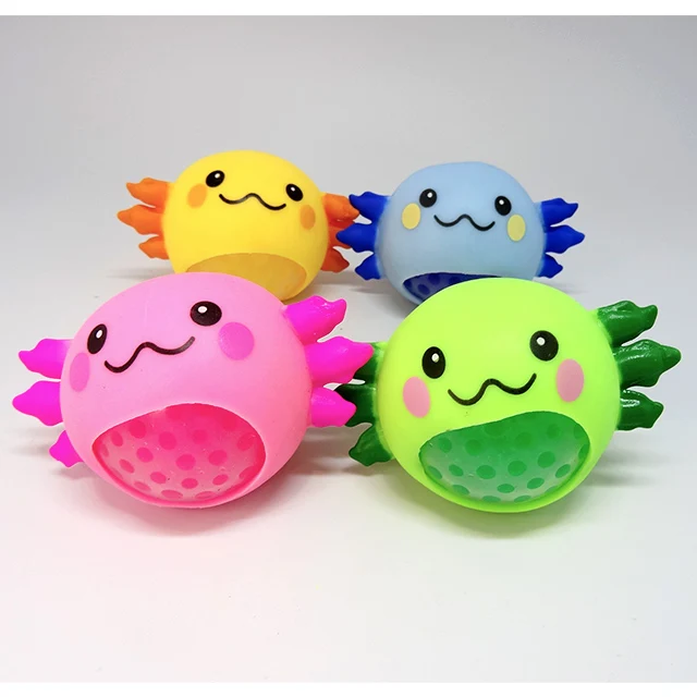 Custom Animal Salamander Squishy Colorful Stress Reliever Tpr Ball Stretch Toy Squeeze Toy