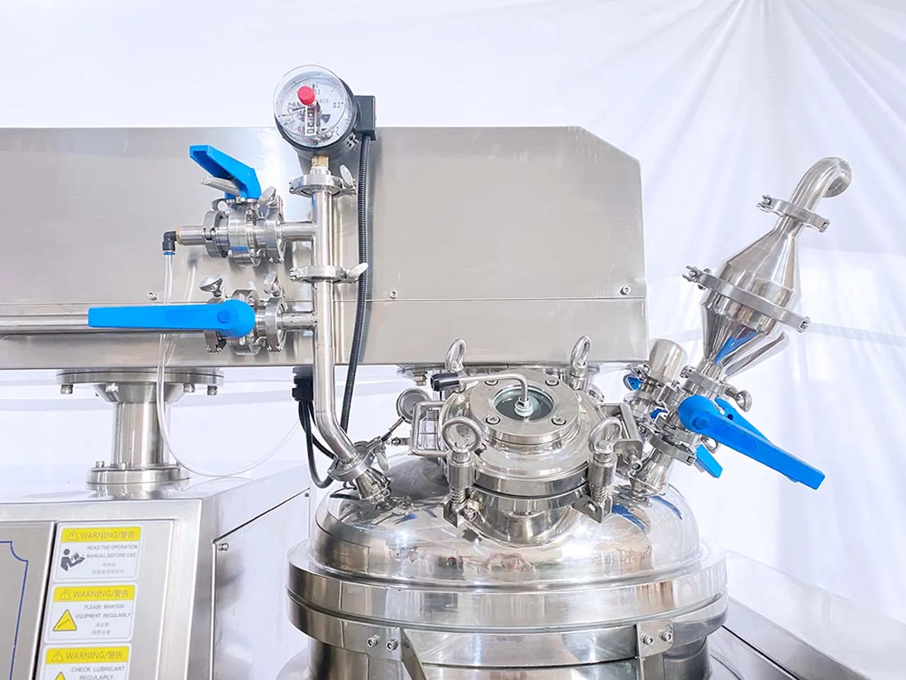 ESKO 316 Stainless Steel Emulsifying Mixing Tank Cosmetic Cream Vacuum Emulsion Homogenizer Mixer