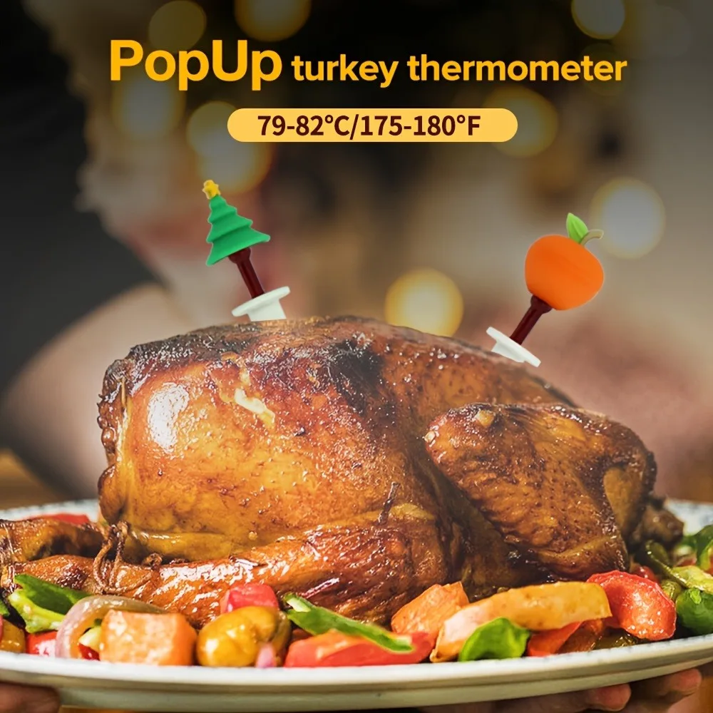 Disposable Poultry Thermometer Pop Up Turkey Timer portable bbq grills charcoal turkey timer
