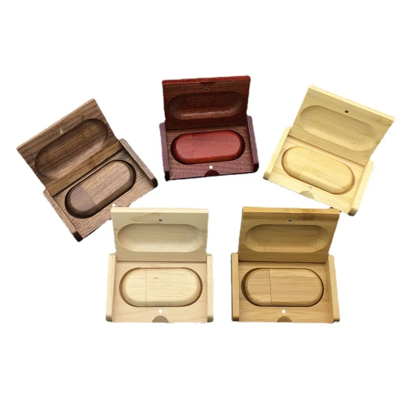 Высокоскоростной деревянный USB флэш-накопитель из кленового дерева + коробка 4 ГБ 16 32 64 карта памяти подарки