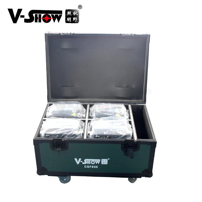 V-Show 4pcs With Flightcase Remote Control 650W Sparkler Machine Cold Spark Firework Machine For Wedding