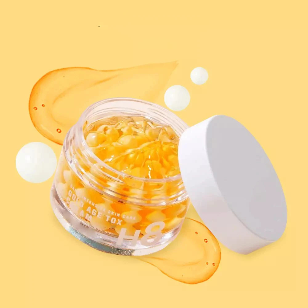 Korean Private Label Magic Facial Cream Moisturizing Anti-Wrinkles Repair Gold Age Tox Capsule Collagen Vitamin C Rich