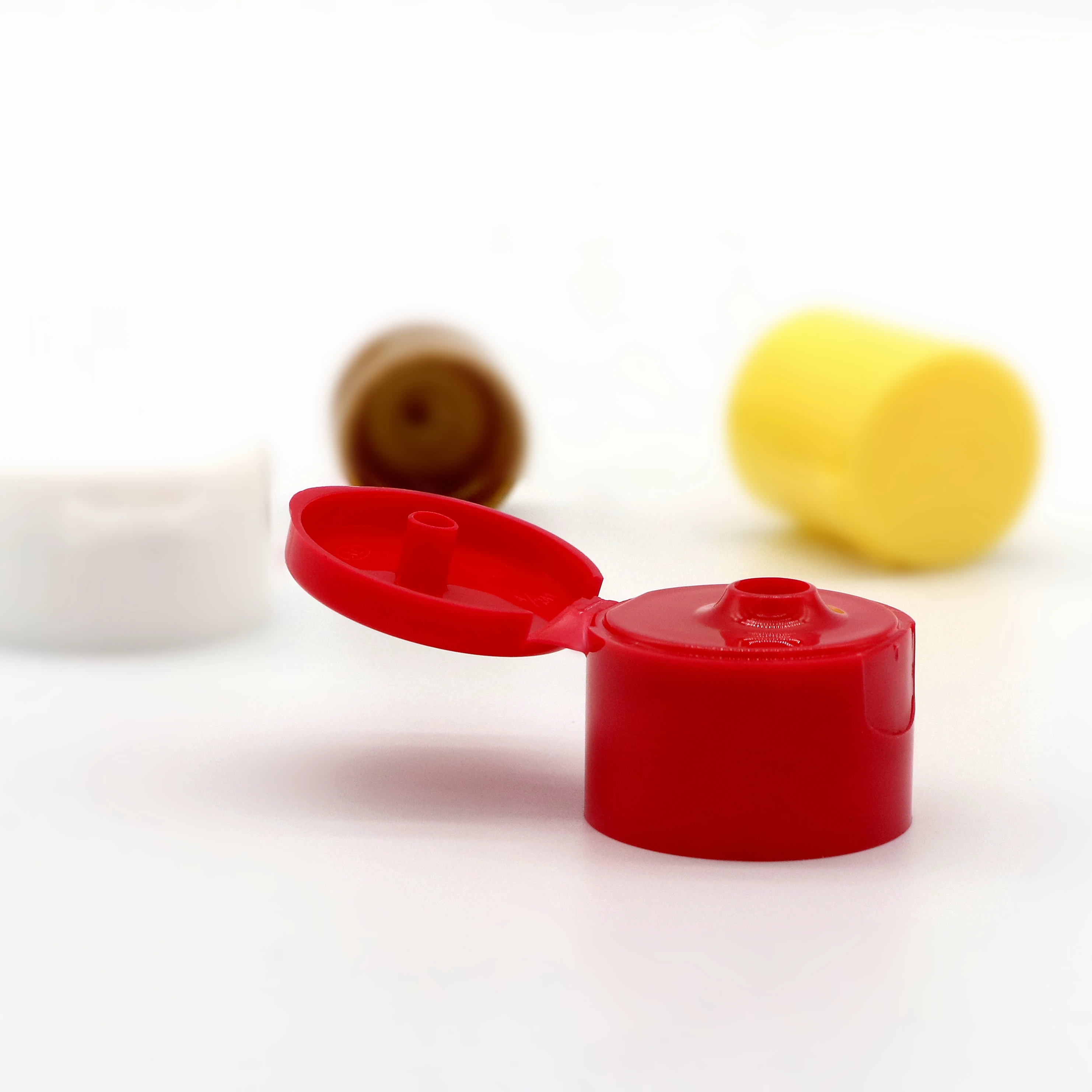 Hot Sale Cosmetic Packaging 15mm 20mm 24mm Flip Top Caps For PET Bottle