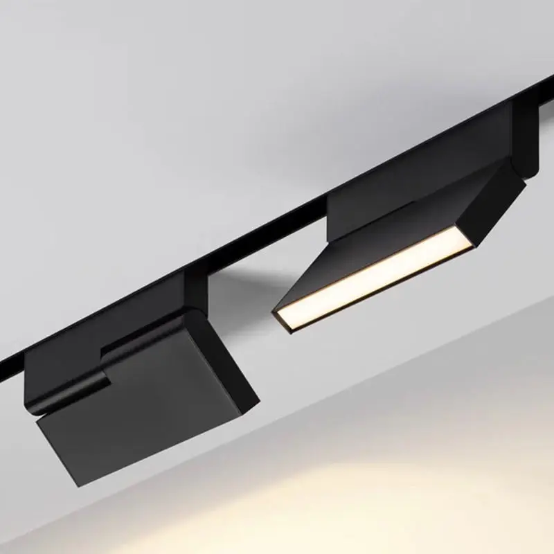 DIY custom Magnetic linear track light system Track spot light with various types lamps