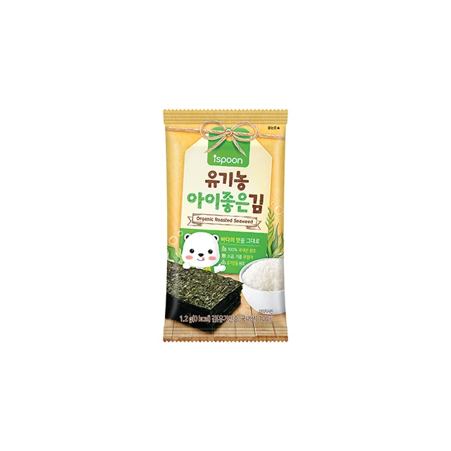
Korean Original Food Organic Baby Food Roasted Dried Seaweed Nori Laver Snack 