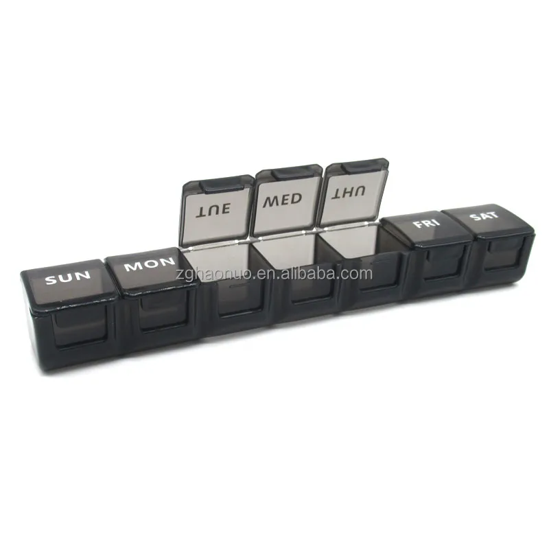 high quality 7 days pill box weekly large daily pill cases Pill Organizer with Easy Push Button  for Pills/Vitamin/Fish Oil