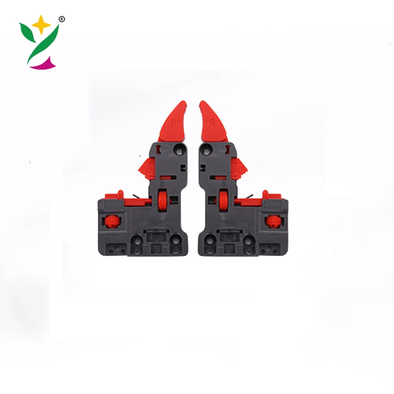 YUXING 3 fold channel push to open hidden telescopic rails soft close undermount concealed drawer slide