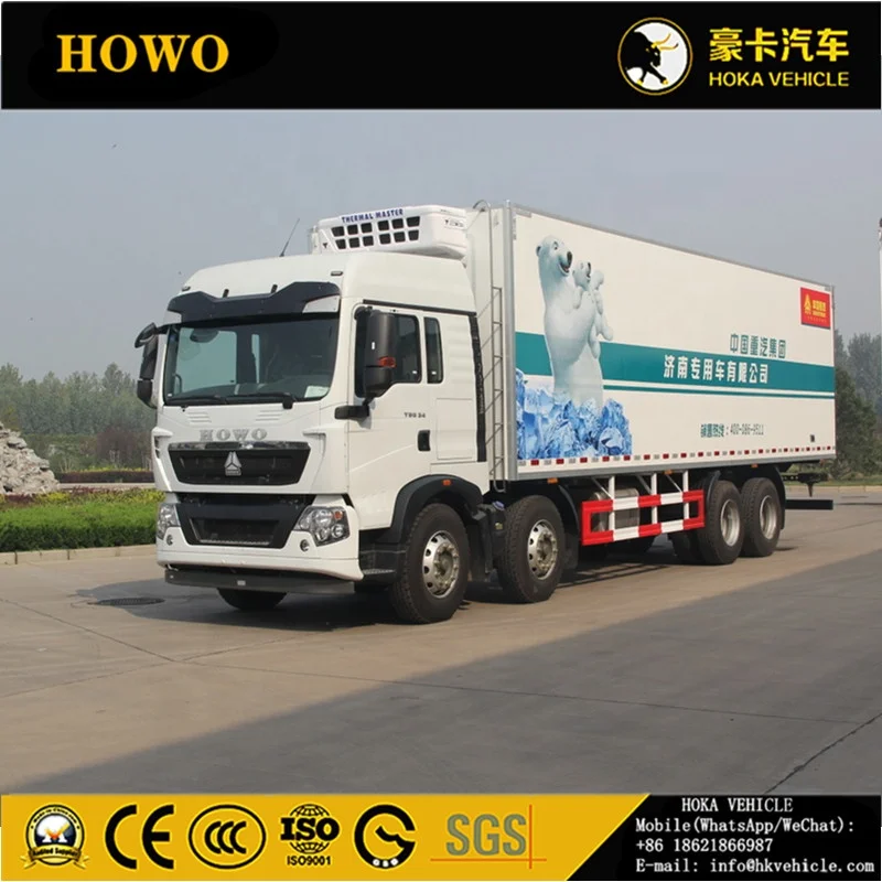 SINOTRUK HOWO T5G 8X4 340HP 25T грузовик-рефрижератор модель ZZ5317N466GE1