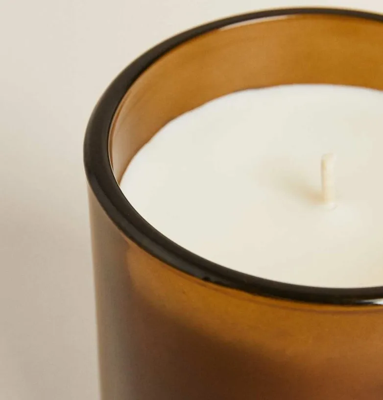 Home Decoration paraffin wax Glass customized aromatherapy oil led scented candle