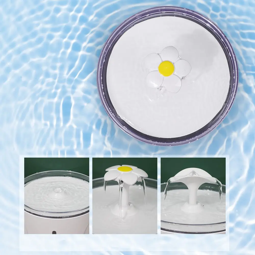 PC Circulating Flow Silent Dog Cat Pet Feeder Fountain Auto Smart Water Dispenser Filter Fountain For Pet Accessories
