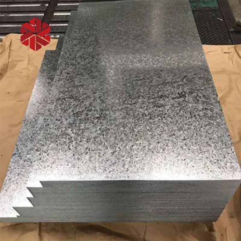 Hot Dip Galvanized Steel Plate 5mm Thickness Single Sided g3302 Galvanized Sheet 4 ft x 8 ft
