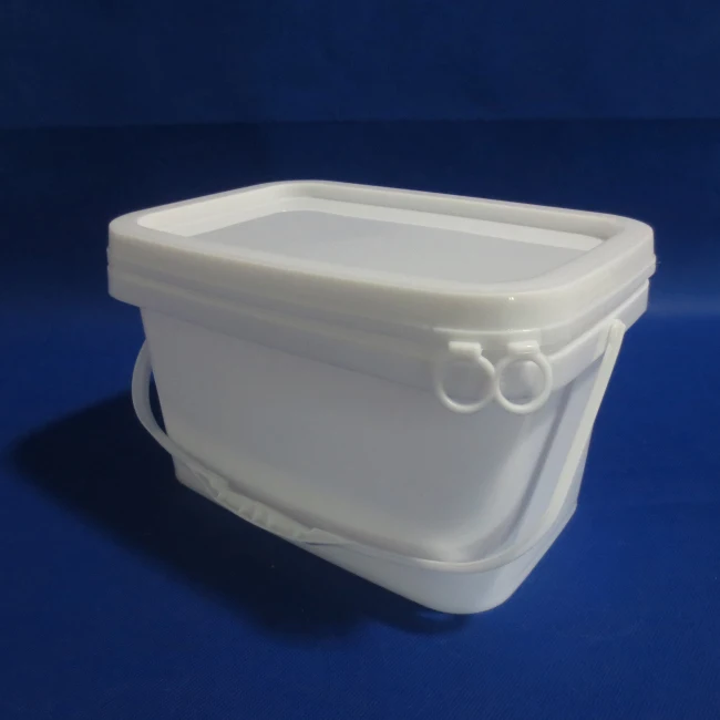 Square Bucket Kit Food Grade 1-8 Gallon Square Storage Container Package Pail with Snap on Lid with Gasket