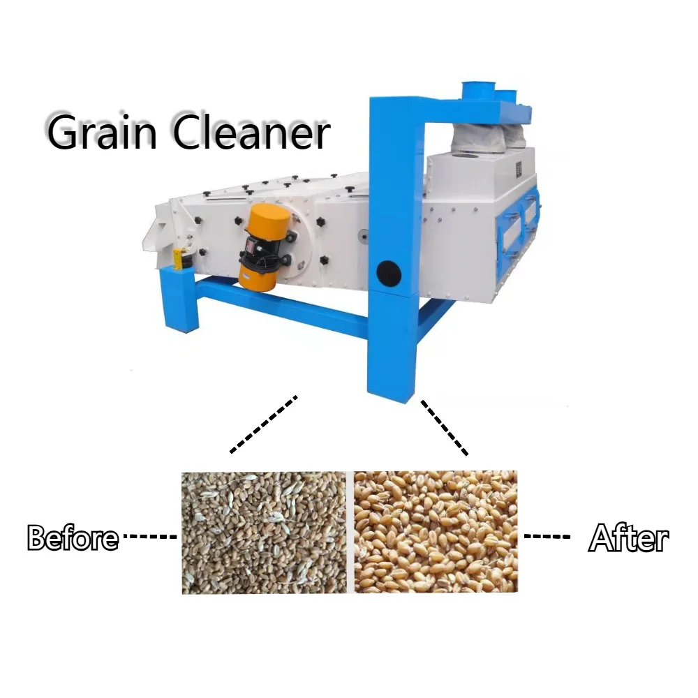 Seeds Cleaning Machine Vibrating Screen Mesh Grading Sesame Seeds Cleaning Grain Processing Machinery