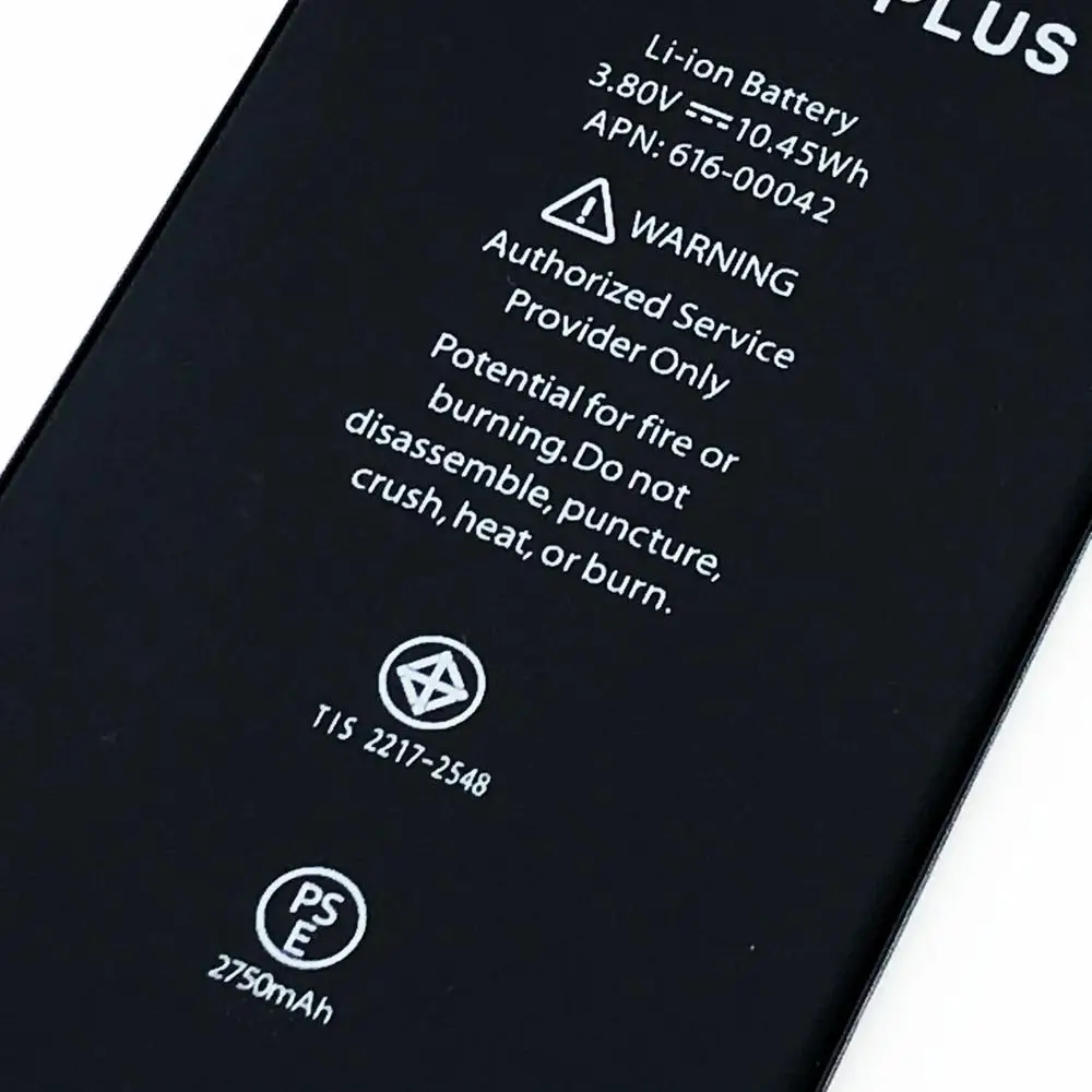  Аккумулятор для телефона полная емкость 6s Plus аккумулятор A1634 A1687 A1699 616-00042 2750