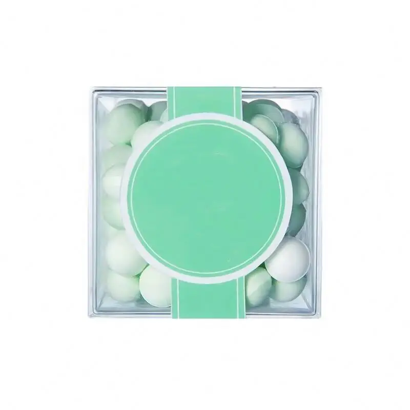 Wholesale Clear Plastic Mini Sweets Boxes Container For Food Cup Acrylic Candy Gifts Snack Cake acrylic Cube box with lid