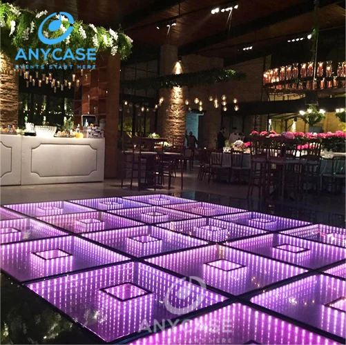 2019 new luminous CE disco club 3D optical illusions led mirror led dance floor