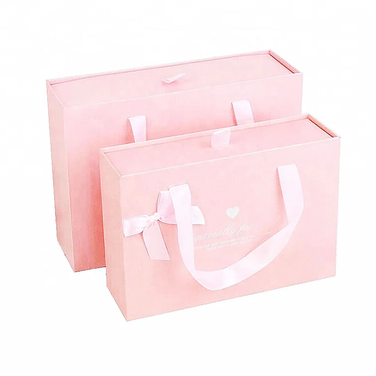 guangdong Custom accept pink printing dress packaging bags wedding gift packing box gift boxes hair bundle package
