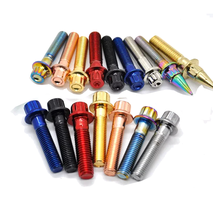 Custom stainless carbon steel coating flange ferry cap wheel 12 point bolt