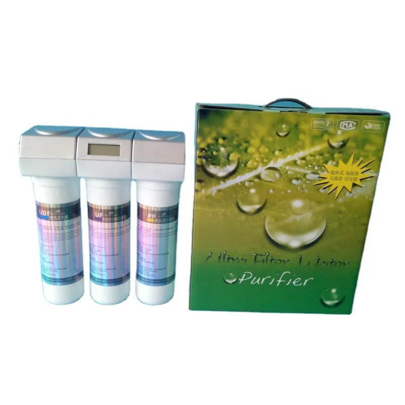 Mineral resin 3 stages UF inline special filter cartridge water purifier