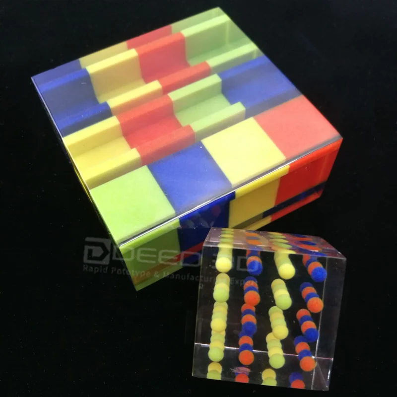 DEED3D factory high precision smooth surface full color transparent resin crafts 3d printing service with small batch production