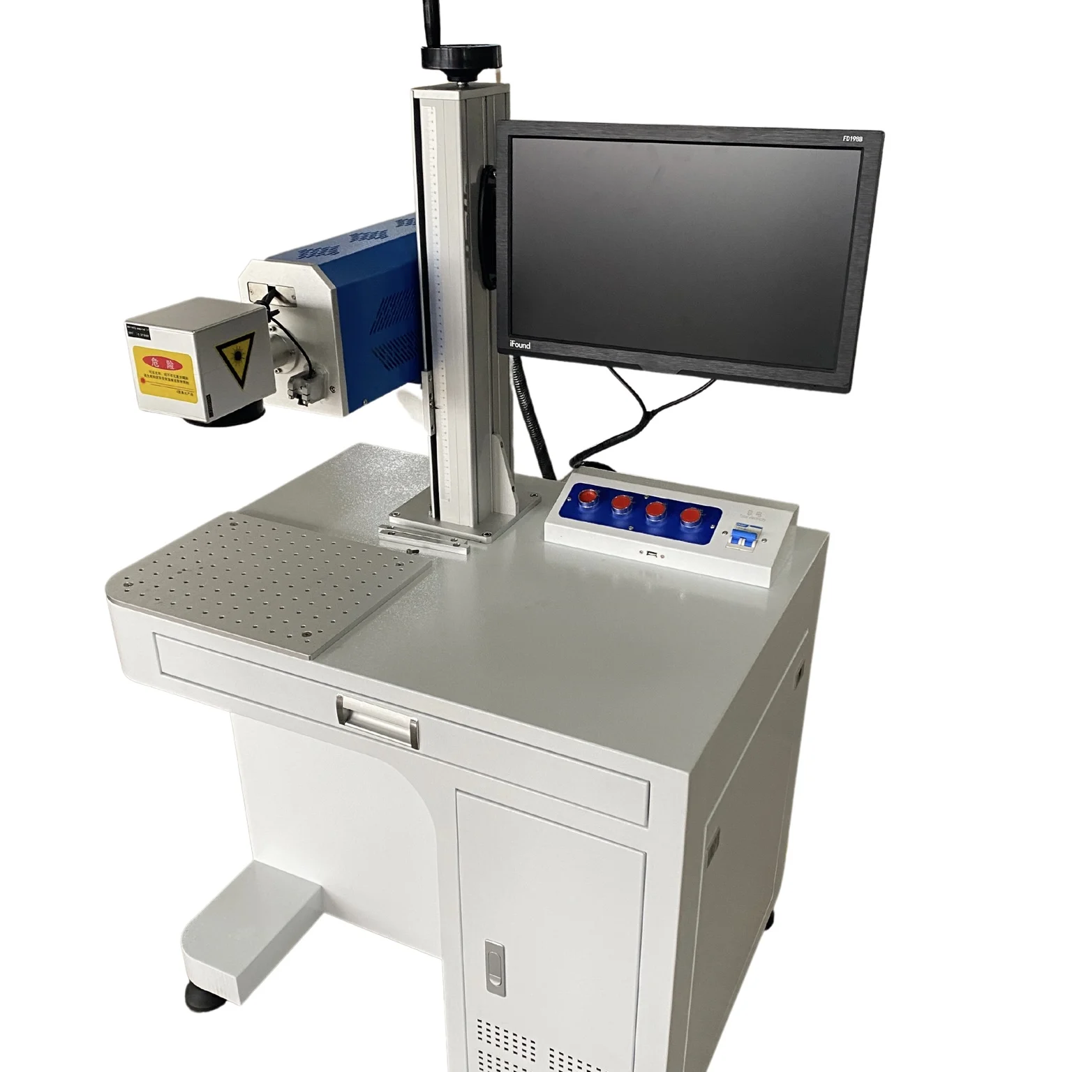 Low Price Plastic Bottle Animal ear tag And Hs Code Fiber Laser Marking Machine