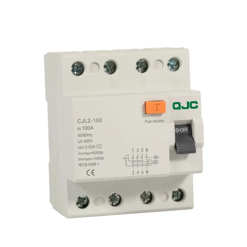  CJL2-100-100A остаточный ток Автоматический выключатель mcb mccb rccb elcb низкого напряжения УЗО Авто rec автоматический самостоятельно повторного