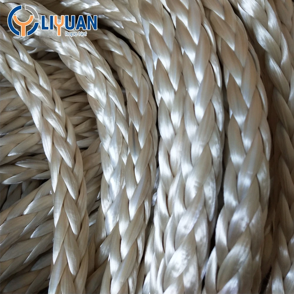 High strength high life 40mm 8/12 strands soft braided polyamide Nylon Rope