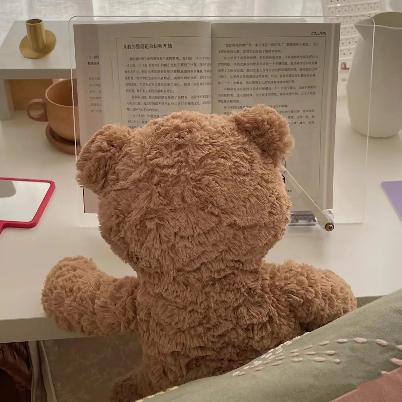 RuunJoy Bartholomew Barcelo Bear Brian Bear Plush Plush Stuffed Animal Flocked Mystical Doll Christmas Present