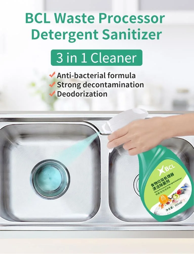 500ml Trigger Spray Garbage Disposal and Drain  Foaming  Cleaner Lemon Scent Remove food grease odours