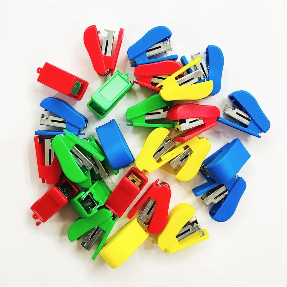 Creative Fancy Colorful Mini Stapler No.10 office plastic stapler for students