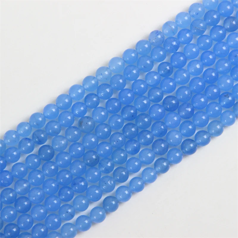 Wholesale High Quality Loose Dyed Blue Sea Bamboo Coral Beads Natural Jade Rondelle for Jewelry Making