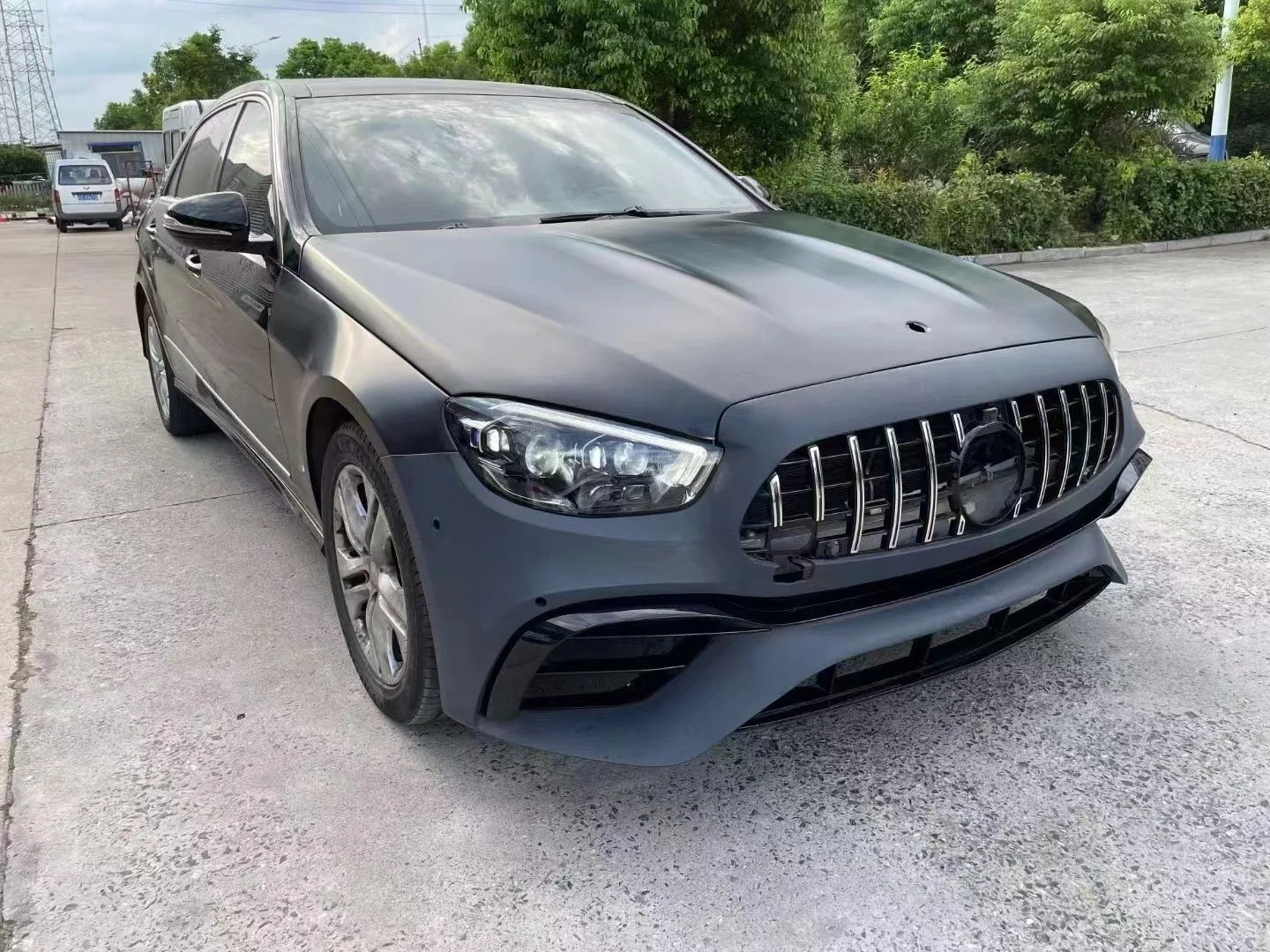 Yaoen W213 Lci E63 Style Car Bumper Hood Bodykit For Mercedes Benz W212 2009-2013 Upgrade Body Kit