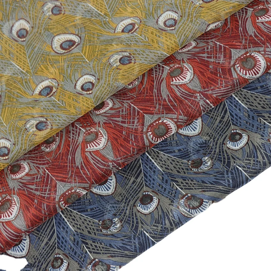 Shaoxing Manufacture fabric flower wall polyester suit flower silk chiffon fabric for lady dress