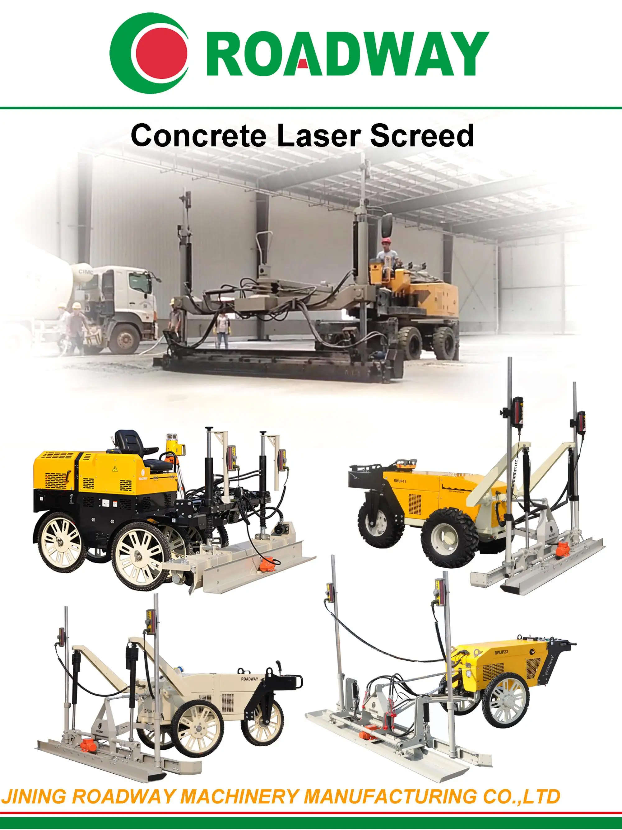 Construction Machinery Concrete Laser Screed for construction work
