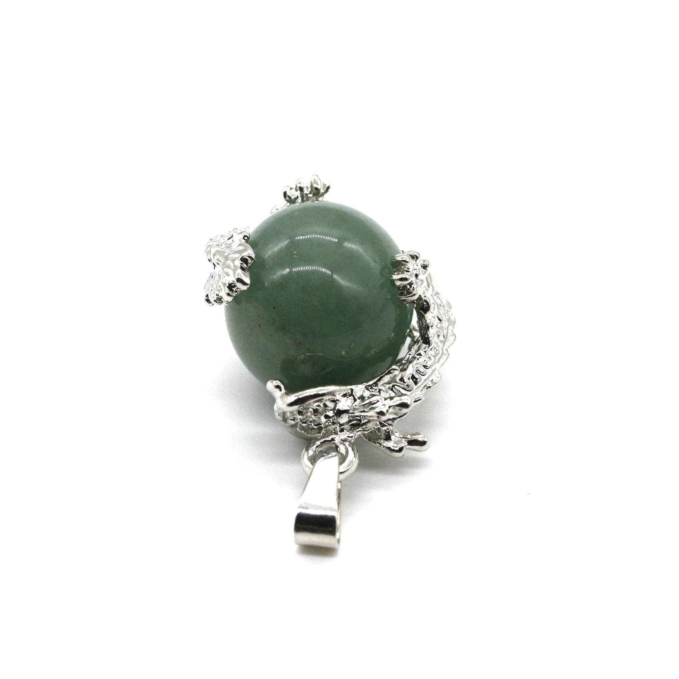 Fashion jewelry pendants Natural grey jasper Stone Pendants for Necklace 16mm Round Stone Bead Balls