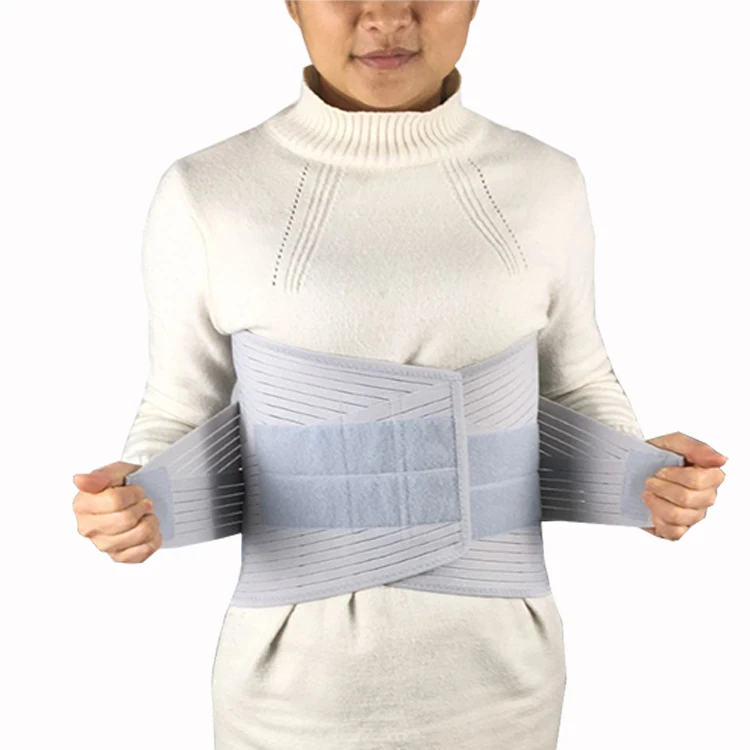 Abdominal band fixation surgical thoracotomy with rib fixation thoracic fracture