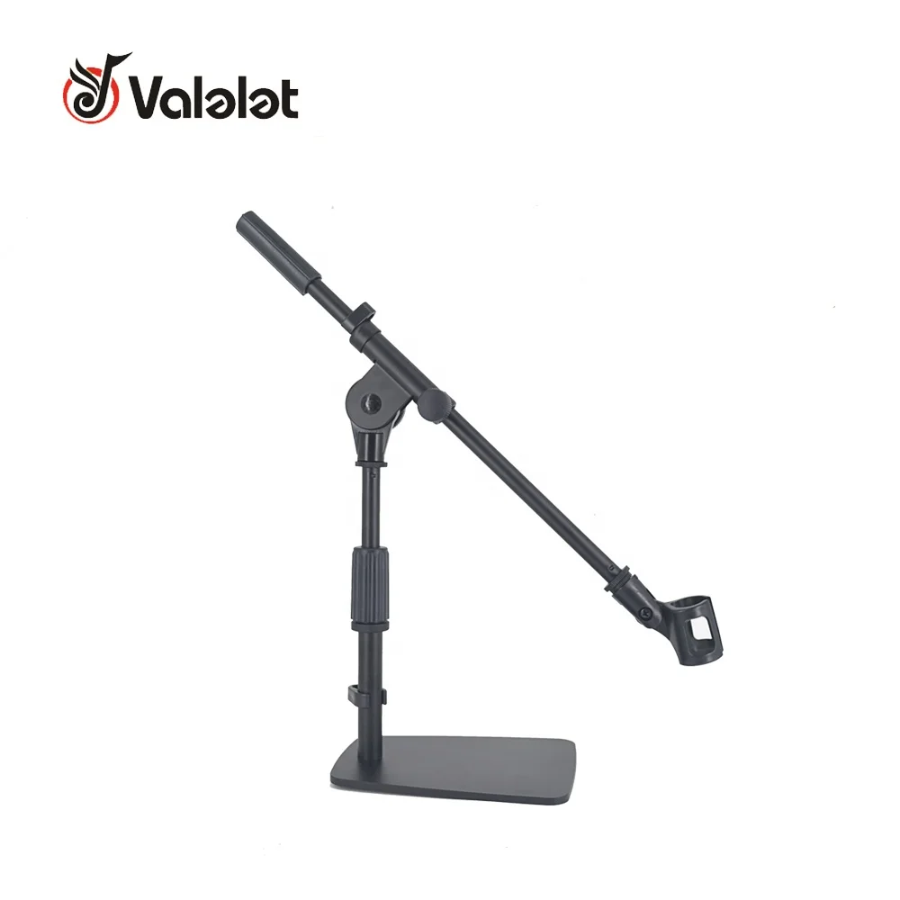 Iron Base Universal Microphone Suspension  Scissor Arm Stand hort Weighted Base Microphone Stand