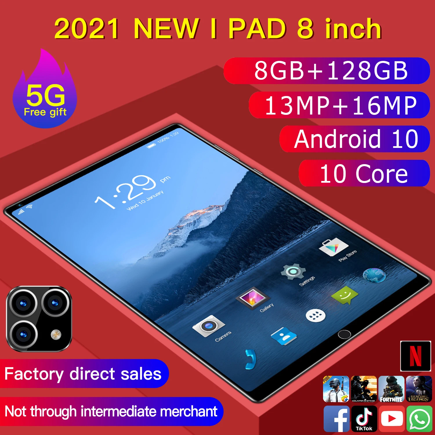 Best Android Tablet Hot Selling Amazon Mini Tab OEM 8 Inch Tablets PC For Kids Educational Entertainment Tablet