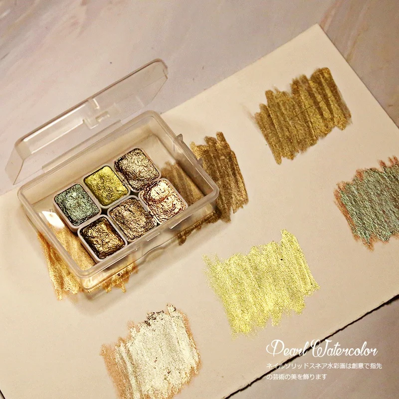 Nail products 2024 new colorful watercolor solid painting 6colors/set Polish painting Gel nails