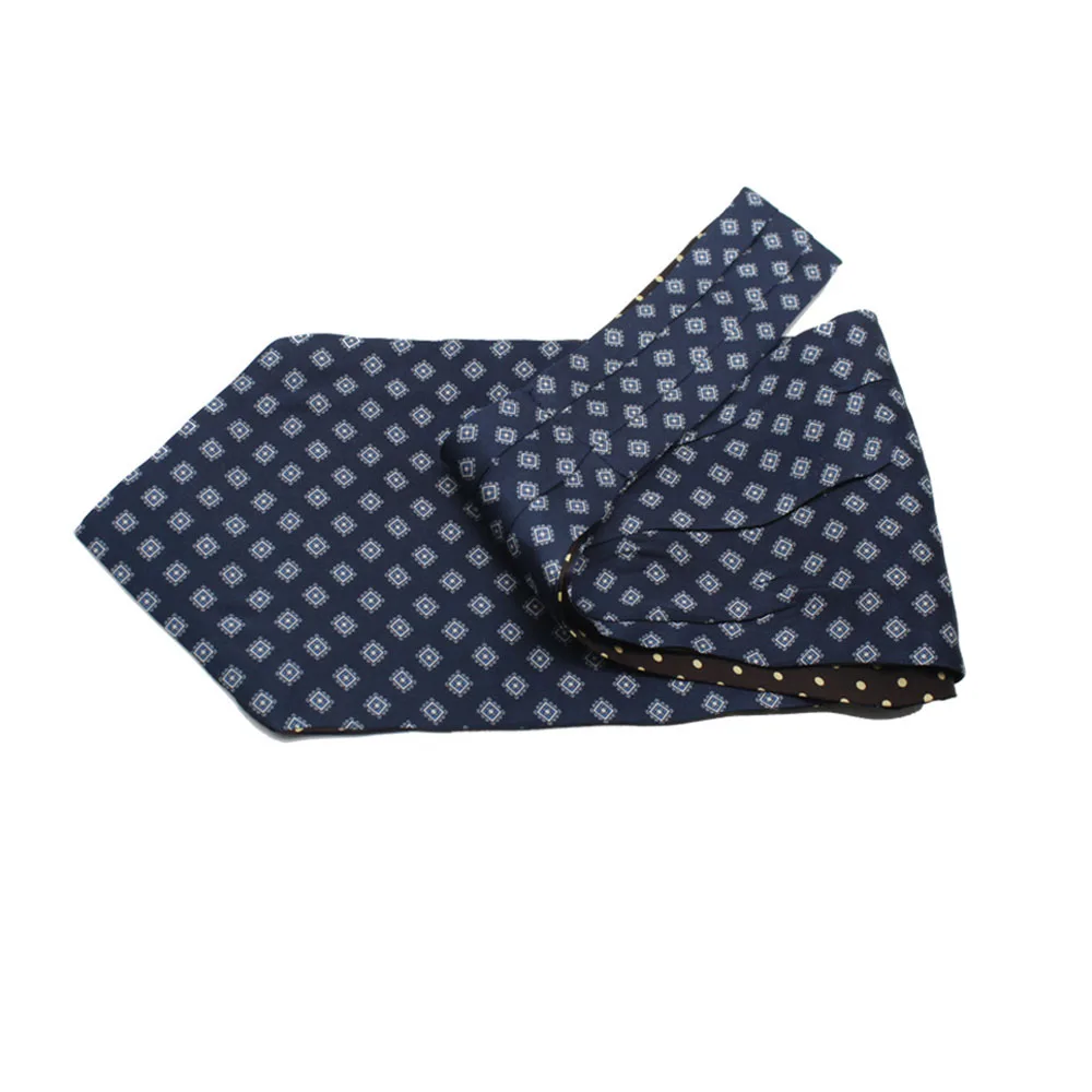 Classic Pasiley Pattern Silk screen printed Tie Cravat Ascot Manufacturer