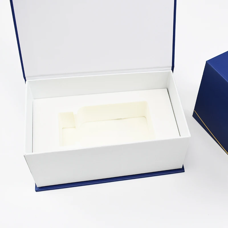 Wholesale Custom LOGO Gift Packaging Box Luxury Book Style Magnetic Closure Gift  Box With Sponge Insert