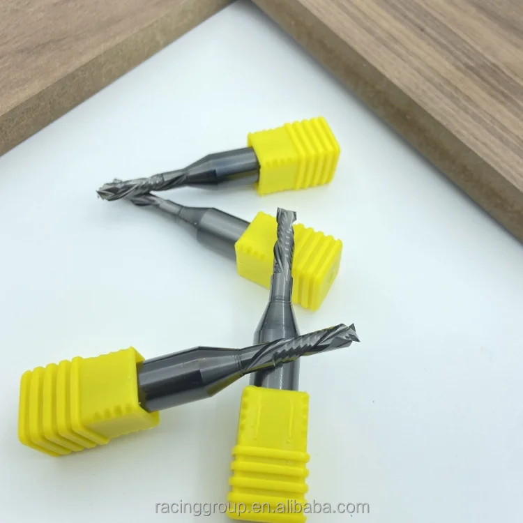 Carbide cut double spiral bit 3 flute TCT wood router bits milling cutters for wood