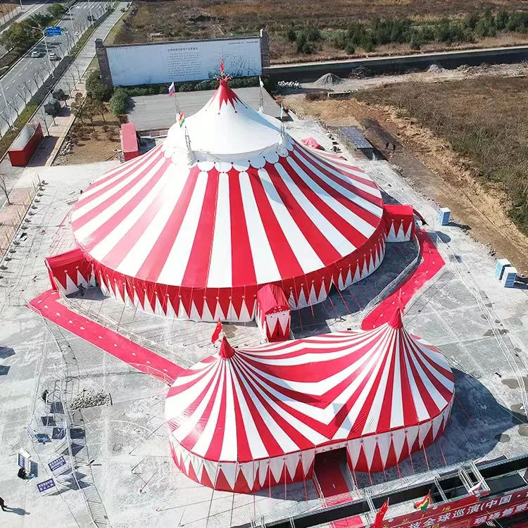 100% Polyester Fabric PVC Tarpaulin Large Outdoor Event Tent New Circus Tent Indoor/Party/Wedding/Exhibition 15m Pagoda Sale