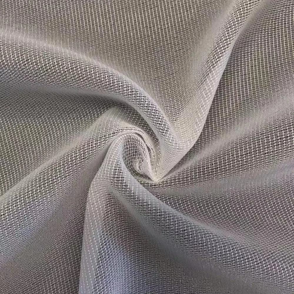 High Quality 100% Polyester PES Double Dot Tricot Knitted Gum Stay Interlining Fabric For Men Suits/Necktie