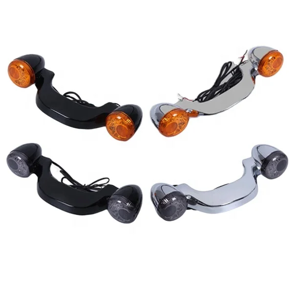 Motorcycle Rear Turn Signal Led Brake Light License Bar Lamp For Harley Touring Road King Street Glide2010-up