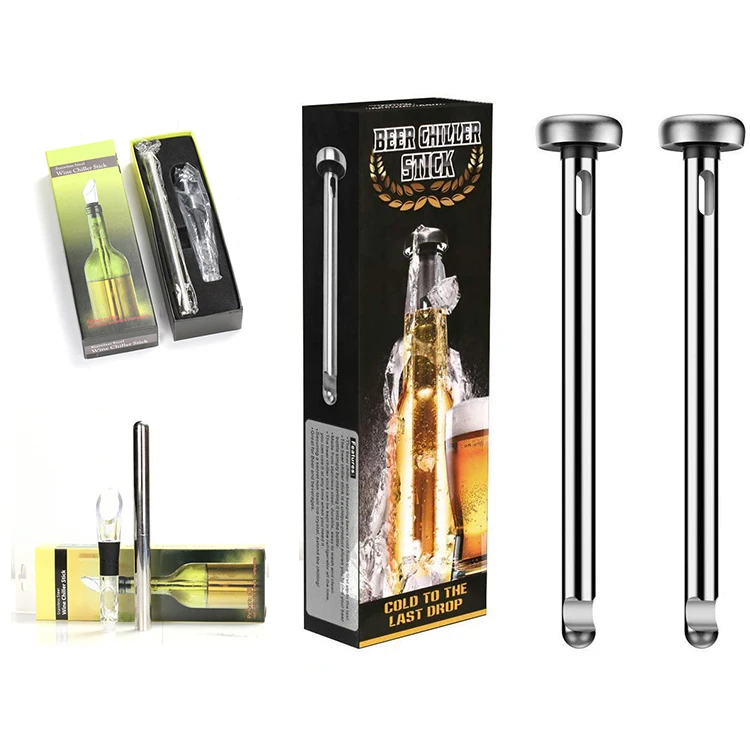 Охладитель для красного вина из нержавеющей стали 304, охладитель для вина, морозильник, стержень, охладитель пива, палочка для влюбленных, подарки