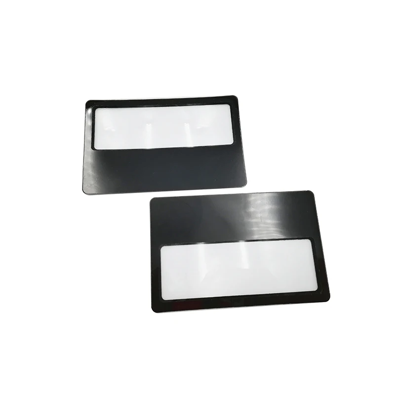 ruler reading magnifier credit card