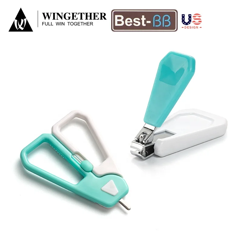 Wingether, лидер продаж, в наличии, экологически чистый инструмент для ухода за младенцами 4 в 1, маникюрный набор для детей, набор для ухода за младенцами, подарочный набор для новорожденных